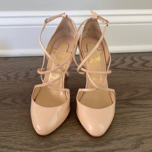 Preowned Christian Louboutin Soustelissimo Strappy Pump size 9